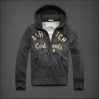 hommes giacca hoodie abercrombie & fitch 2013 classic x-8031 gris fonce
